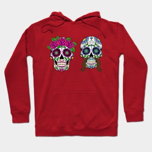 Couple Sugar Skulls Hoodie